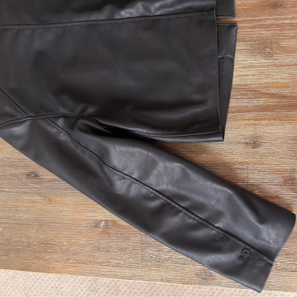 H&M Black faux Leather Women's Jacket - Picture 9 of 9